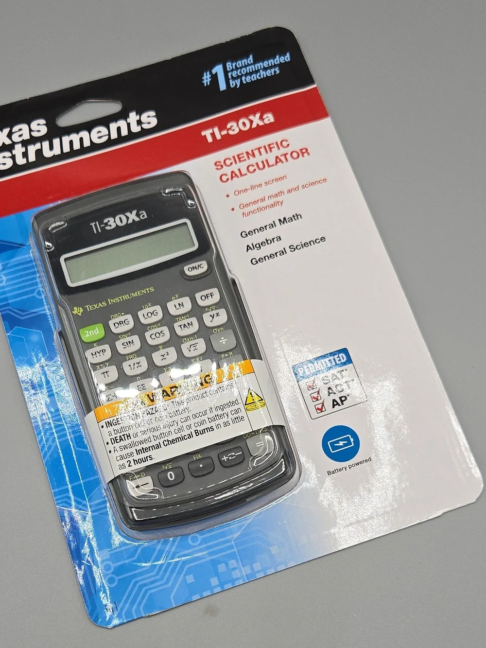 Texas Instruments TI-30Xa Scientific Calculator - Black